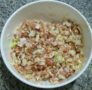 圆白菜香菇肉馅锅贴的做法步骤：8