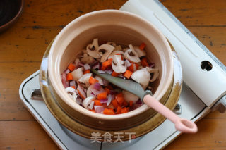 土锅烩饭的做法步骤：6