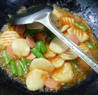 梅豆炒贝壳面的做法步骤：11