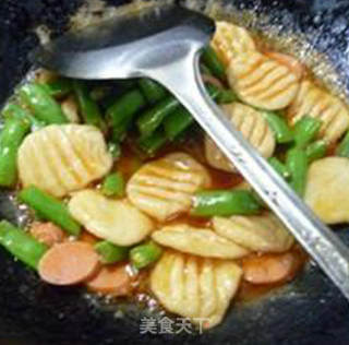 梅豆炒贝壳面的做法步骤：13