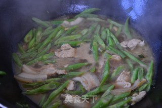 大肉豆角蒸卤面的做法步骤：7