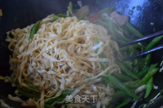 大肉豆角蒸卤面的做法步骤：8