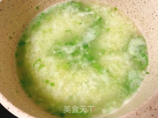 青菜蛋黄粥的做法步骤：6