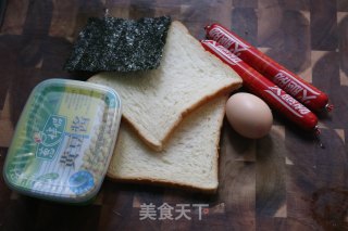 黄金土司卷的做法步骤：1
