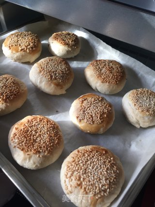 绿豆芝麻饼的做法步骤：12
