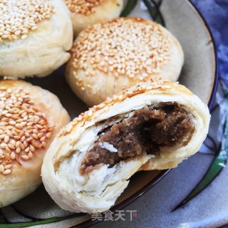 绿豆芝麻饼的做法步骤：13