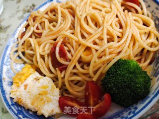 扇贝茄汁意面的做法步骤：4