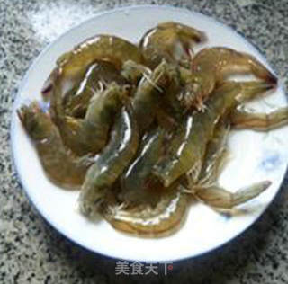 肉螺烧鲜虾的做法步骤：2