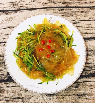 黄瓜丝拌粉皮的做法步骤：14