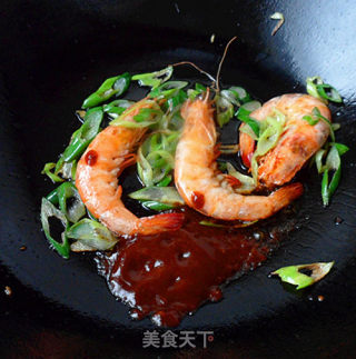 鲜虾炒莴笋的做法步骤：5