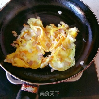 洋葱煎蛋的做法步骤：6