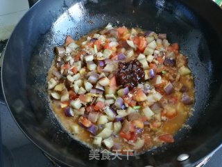 茄子西红柿肉酱的做法步骤：8