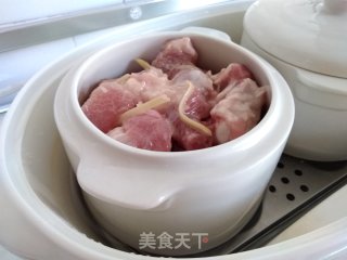 1个食排骨香菇蒸饭和益气补血炖汤的做法步骤：8