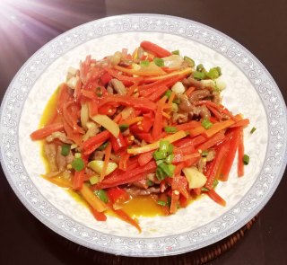 酸辣椒牛肉????的做法步骤：5