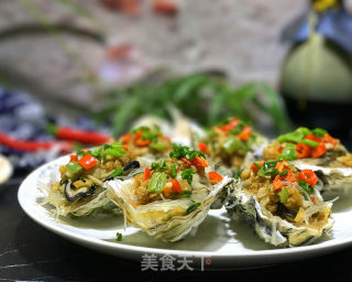 蒜蓉蒸生蚝的做法步骤：11