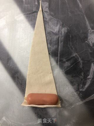 手抓饼卷香肠的做法步骤：2