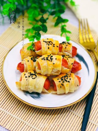 手抓饼卷香肠的做法步骤：9