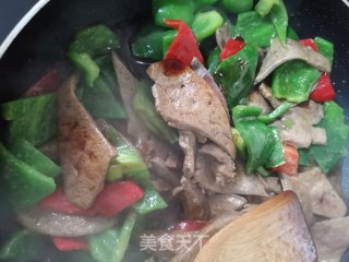 青椒炒猪肝的做法步骤：11