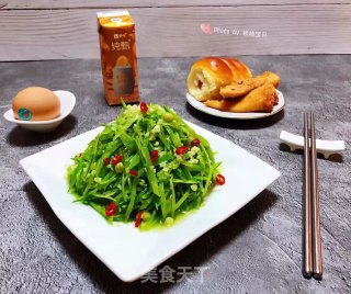 #清肠食谱#凉拌蒜蓉荷兰豆的做法步骤：12