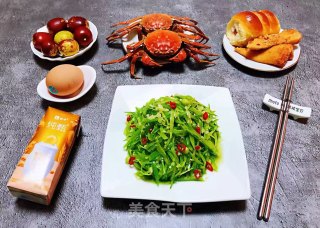 #清肠食谱#凉拌蒜蓉荷兰豆的做法步骤：15