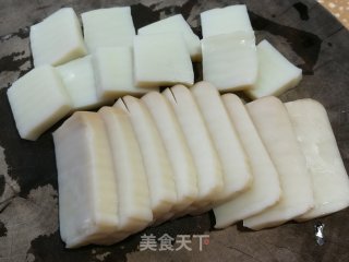 香煎南糕的做法步骤：2