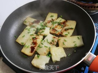 香煎南糕的做法步骤：5