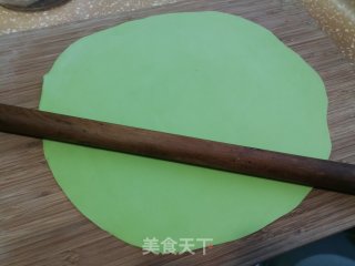 菠菜手擀面的做法步骤：4