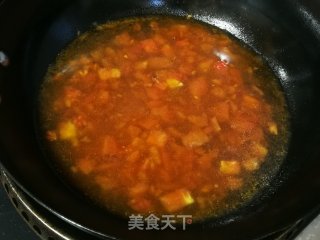 番茄鸡蛋菠菜面的做法步骤：6