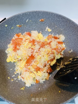 番茄鸡蛋饭的做法步骤：4