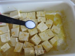 快手菜蟹黄豆腐的做法步骤：8