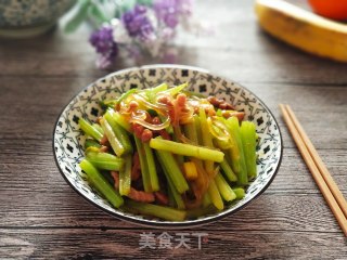 芹菜炒粉的做法步骤：11