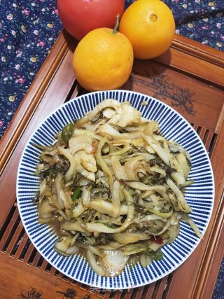 清炒酸菜的做法步骤：11