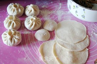 素馅水煎包的做法步骤：5