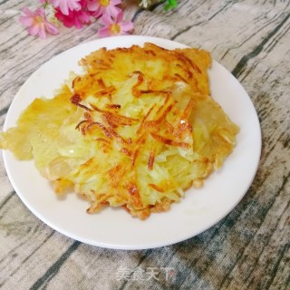 土豆丝煎饼的做法步骤：7