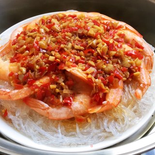剁椒蒜蓉蒸青虾的做法步骤：8