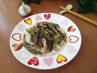 豆角香菇拌面的做法步骤：8