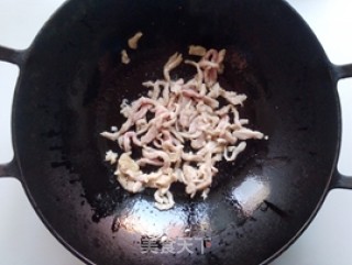 青蒜香干炒肉丝的做法步骤：5