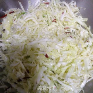 粉丝炒圆白菜的做法步骤：5