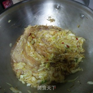 粉丝炒圆白菜的做法步骤：8