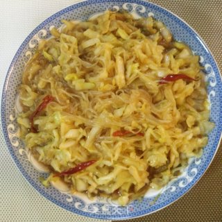 粉丝炒圆白菜的做法步骤：11