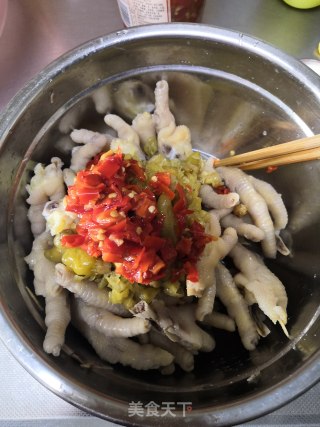双椒鸡爪的做法步骤：9