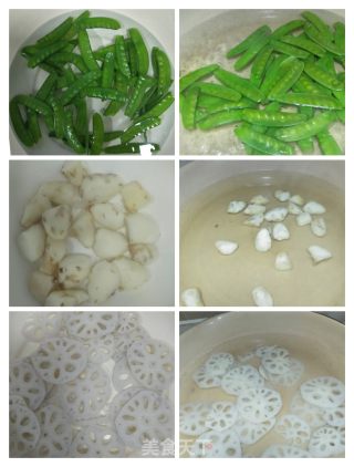 菱藕小炒的做法步骤：5