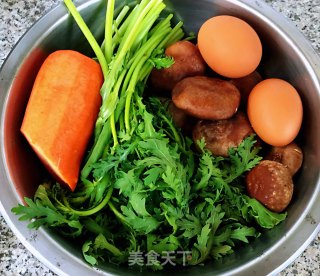 #冬日暖汤#芙蓉鲜蔬汤的做法步骤：1
