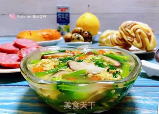 #冬日暖汤#芙蓉鲜蔬汤的做法步骤：14