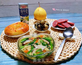 #冬日暖汤#芙蓉鲜蔬汤的做法步骤：15