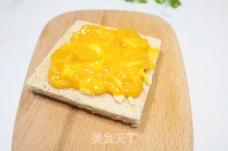 芝士芒果肉松吐司的做法步骤：6