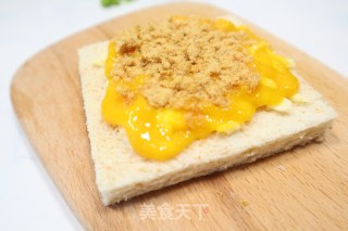 芝士芒果肉松吐司的做法步骤：7