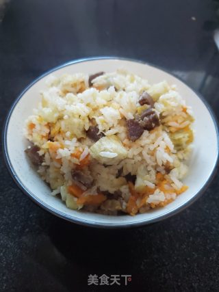 腊肉红薯饭的做法步骤：9