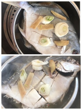 清蒸金鲳鱼的做法步骤：4