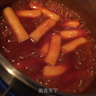 韩式辣酱煮年糕的做法步骤：6